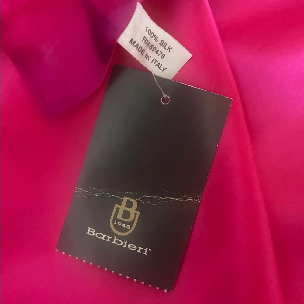 NWT - 100% Silk Barrieri 52” x12” Scarf - Picture 5 of 7